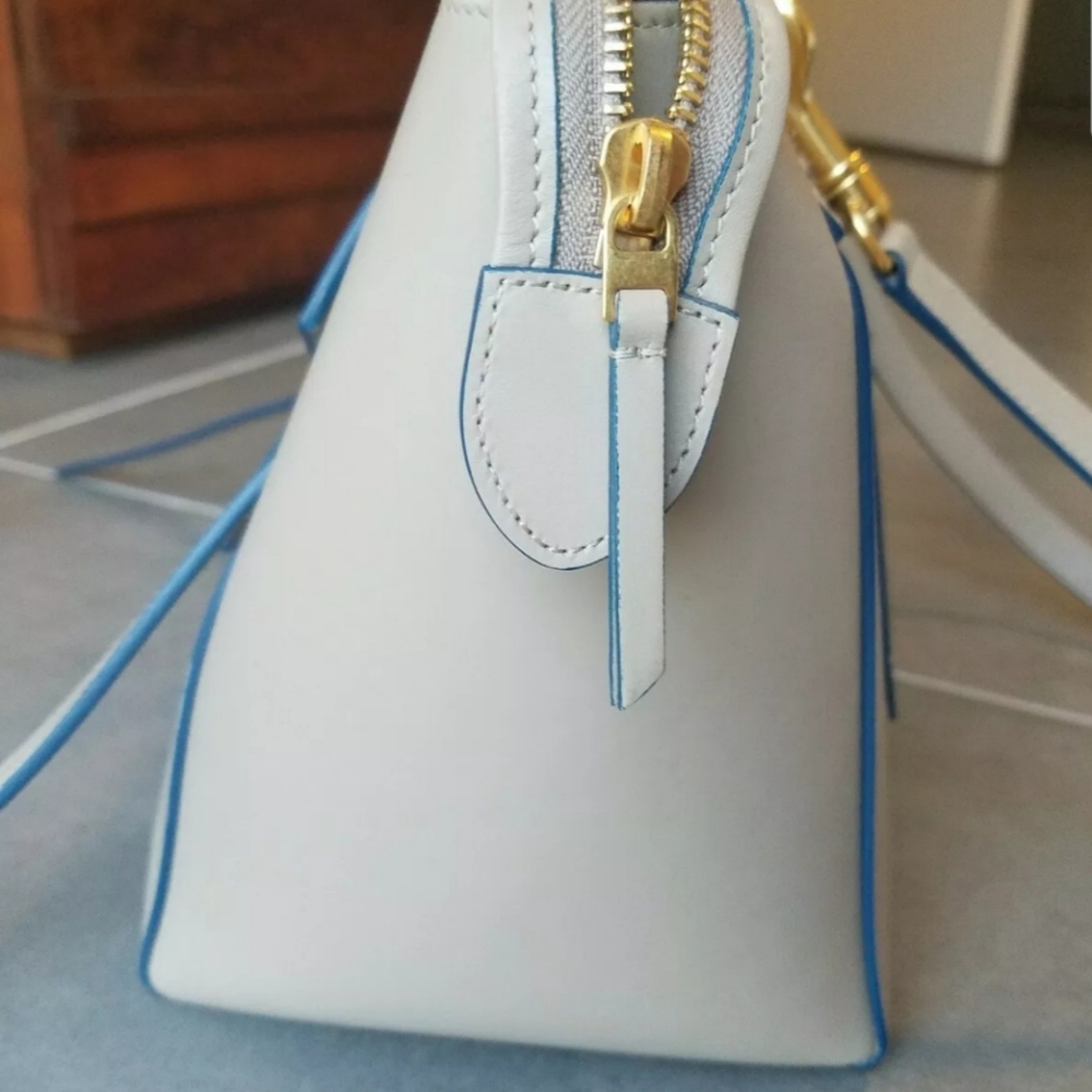 Celine Mini Belt Bag Light Taupe with Blue Piping - Picture 4 of 8